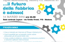 DIGITAL MANUFACTURING, INDUSTRY 4.0, INDUSTRIAL IOT … IL FUTURO DELLA FABBRICA E’ ADESSO!